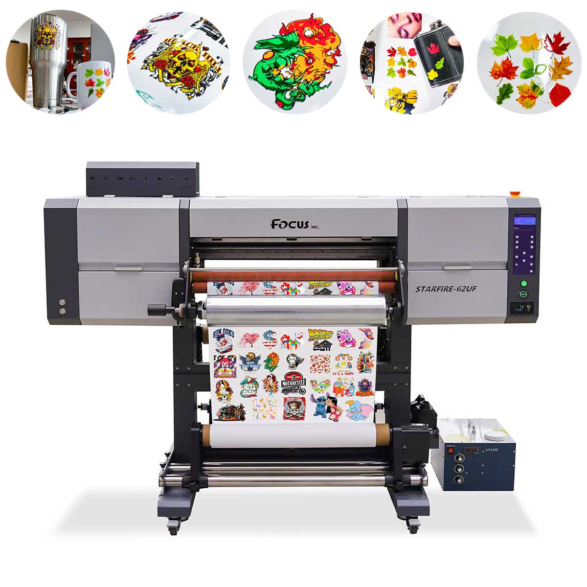 focus inc starfire 62cm uv dtf printer with laminator all in one  specifications