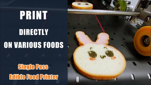 Print directly on macarons cookies & confections with Focus Cobra Single pass edible printer