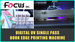 Focus Acaleph high speed UV curing single pass book edge printer