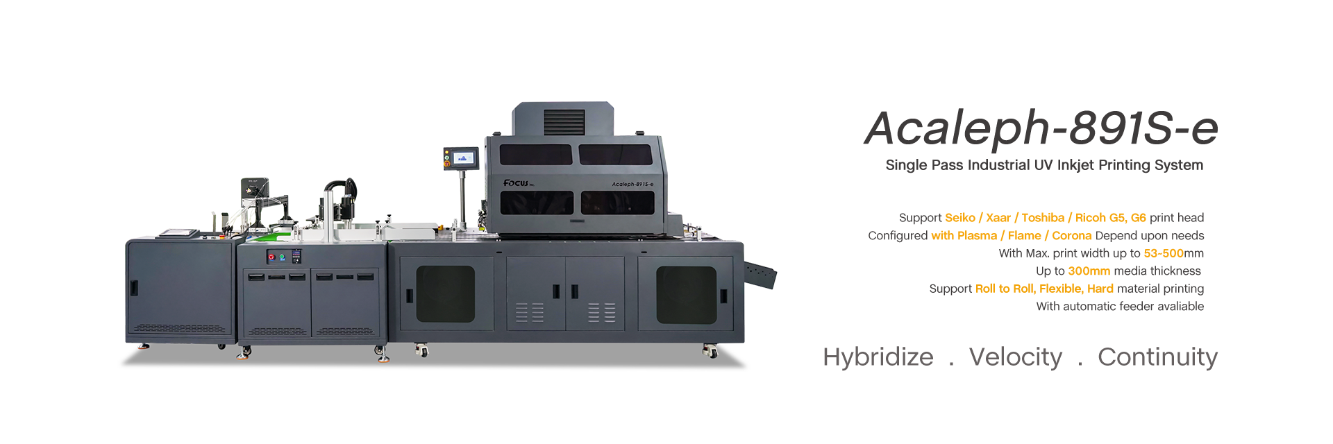 Acaleph-891-e UV Single Pass Printers