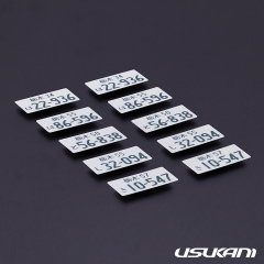 Usukani 3D License Plate Sticker