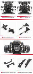 Usukani NGE 2.0 SE 1/10 RWD DRIFT CAR CHASSIS KIT