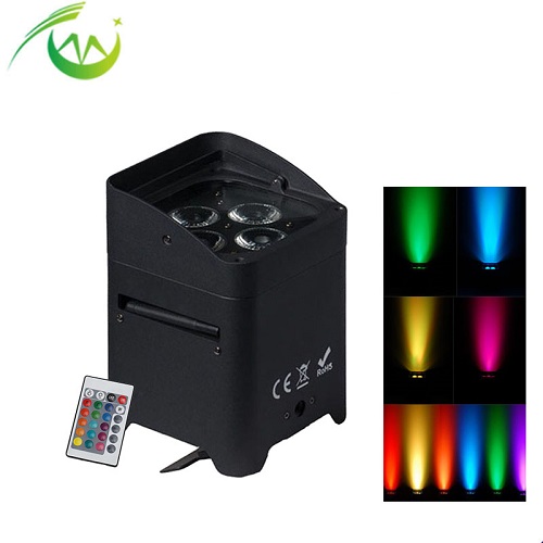 4*18W RGBWA UV 6in1 Wireless dmx Battery LED Uplight