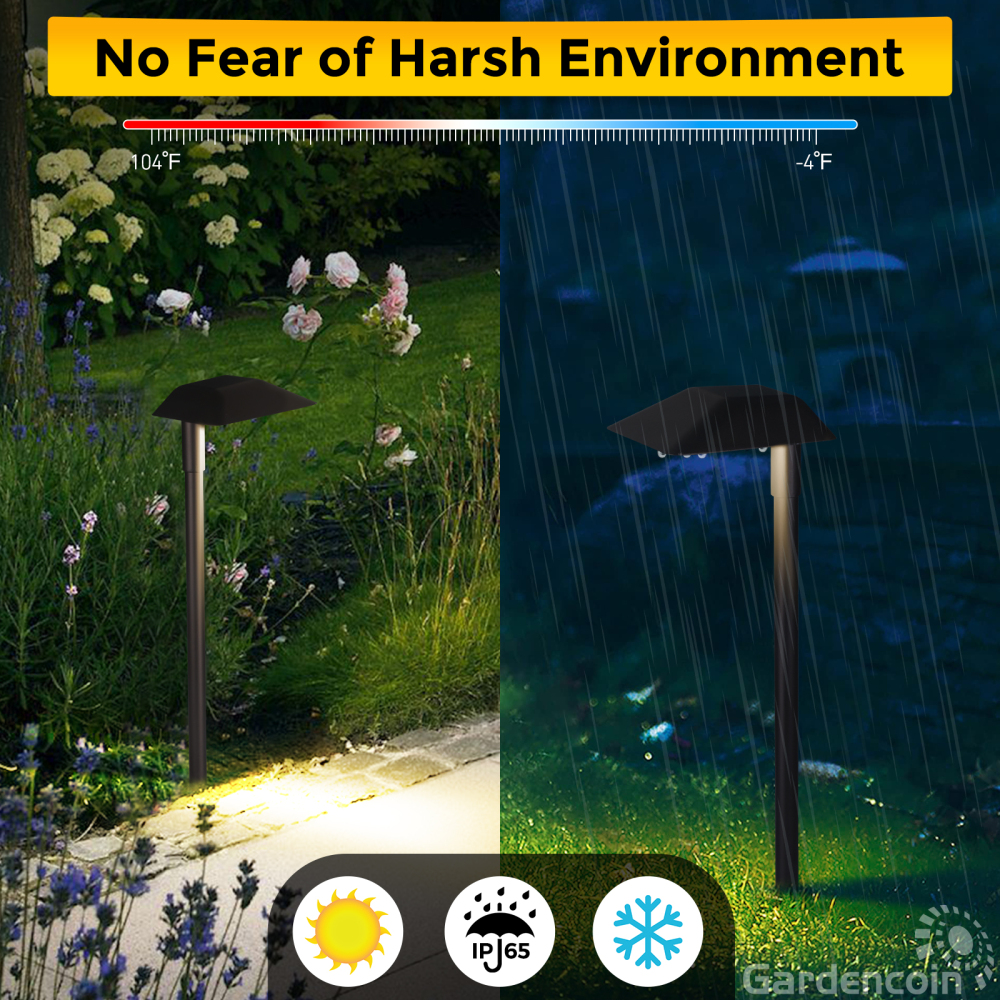 Gardencoin®Guardian Landscape Path Lights, Outdoor Lights For Yard  Waterproof， Low Voltage Walkway Lighting With Replaceable Led Bulb,Lighting Stores Near Me