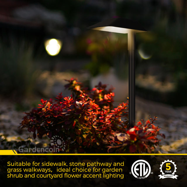 Gardencoin®Guardian Landscape Path Lights, Outdoor Lights For Yard  Waterproof， Low Voltage Walkway Lighting With