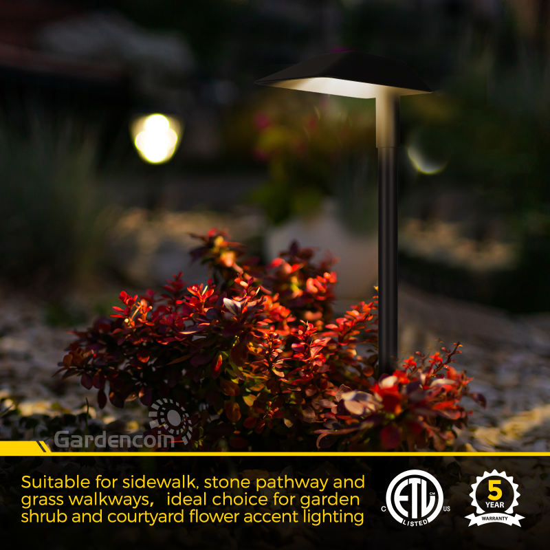 Gardencoin®Guardian Landscape Path Lights, Outdoor Lights For Yard  Waterproof， Low Voltage Walkway Lighting With Replaceable Led Bulb,Lighting Stores Near Me