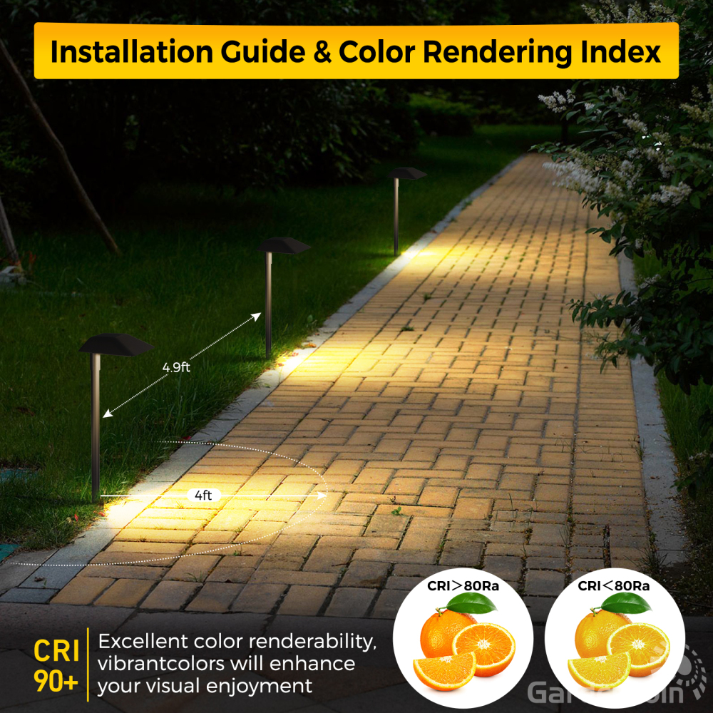 Gardencoin®Guardian Landscape Path Lights, Outdoor Lights For Yard  Waterproof， Low Voltage Walkway Lighting With Replaceable Led Bulb,Lighting Stores Near Me