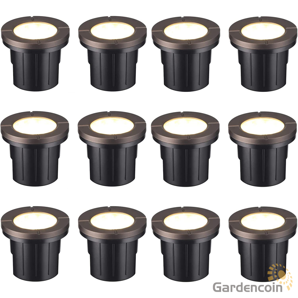 Gardencoin®Proton 6W LED Well Lights, 12V Die-cast Aluminum Outdoor In-ground Landscape Lighting for Garden,Yard,Plaza,Shrub