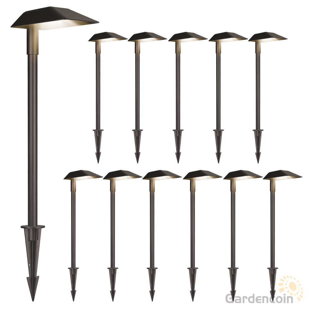Gardencoin®Guardian Landscape Path Lights, Outdoor Lights For Yard  Waterproof， Low Voltage Walkway Lighting With Replaceable Led Bulb,Lighting Stores Near Me