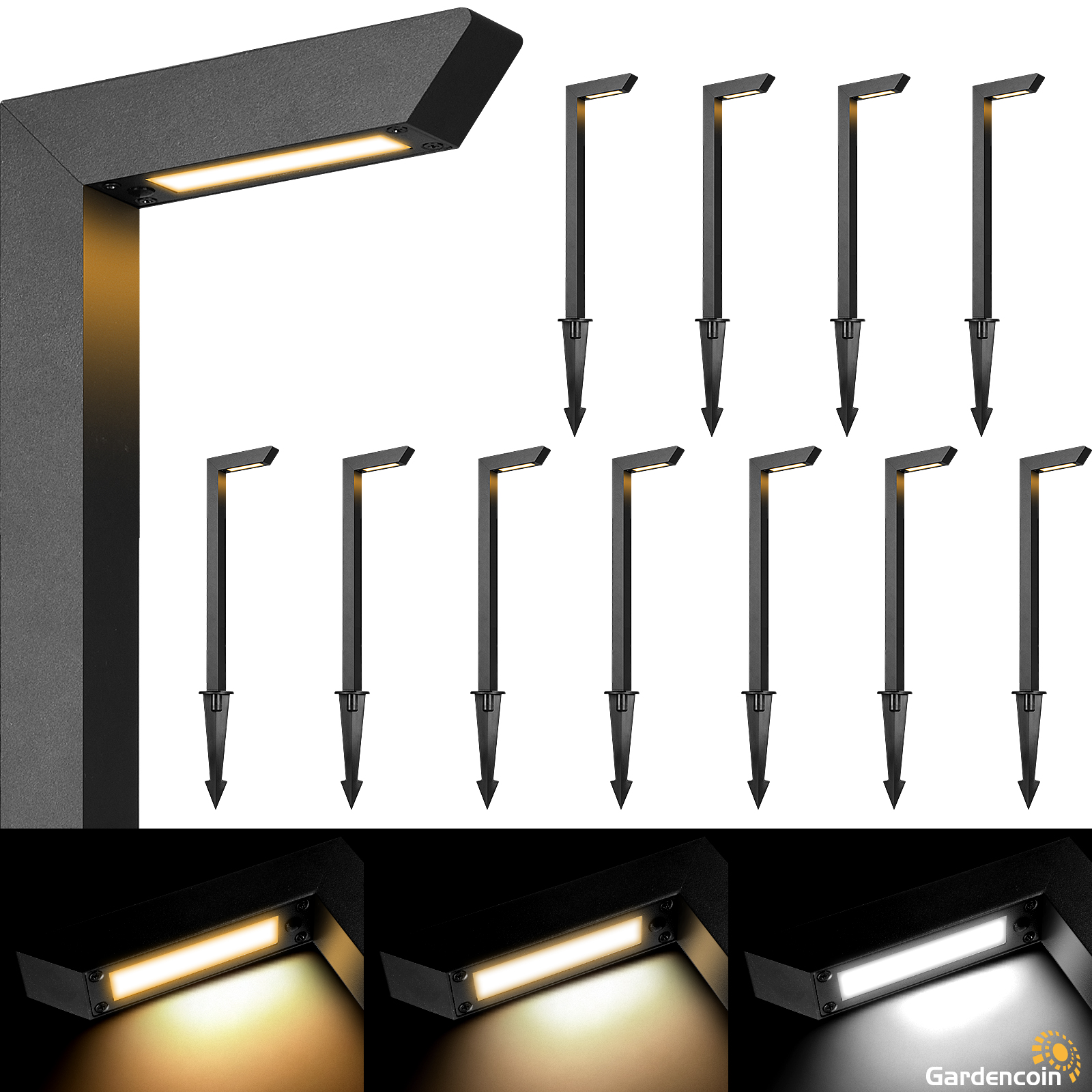 lagnet 3個 Hi Count® Square-Corner 13-Diode LED Clearance Marker Lights