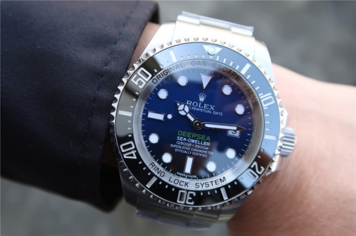 rolex Sea-Dweller Deepsea 116660 "D-BLUE" 904L Stainless Steel Blue Black Dial ARF 1:1 Best Edition On 904L Stainless Steel Bracelet SA.3135