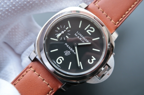 Mens Panerai Luminor Marina 1950 PAM005 NOOB factory V2 Stainless Steel Black Dial Swiss ETA 6497 watches