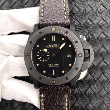 Panerai Luminor Submersible 1950 PAM508 VS V2 Ceramic Black Dial Swiss P9000