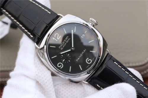 Mens Panerai Radiomir Black Seal 3 Days PAM388 VS Stainless Steel Black Dial Swiss P9000 watches