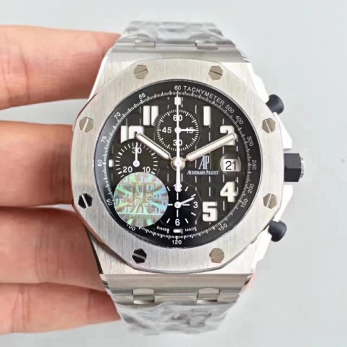 Audemars Piguet Royal Oak Offshore 26470ST.OO.A101CR.01 JF V2 Stainless Steel Black Dial Swiss 3126