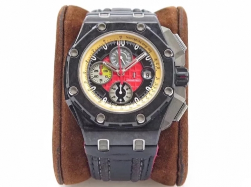Audemars Piguet Royal Oak Offshore Grand Prix 26290IO.OO.A001VE.01 JF V2 Forged Carbon Red Dial Swiss 3126 26290IO.OO.A001VE.01