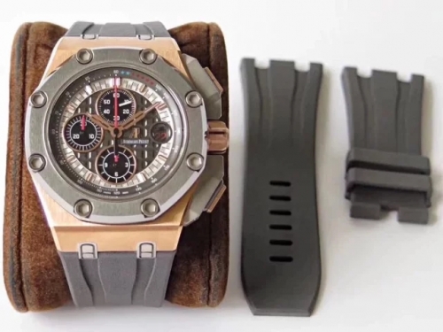 Audemars Piguet Royal Oak Offshore Michael Schumacher 26568OM.OO.A004CA.01 JF V8 Rose Gold Anthracite Dial Swiss 3126