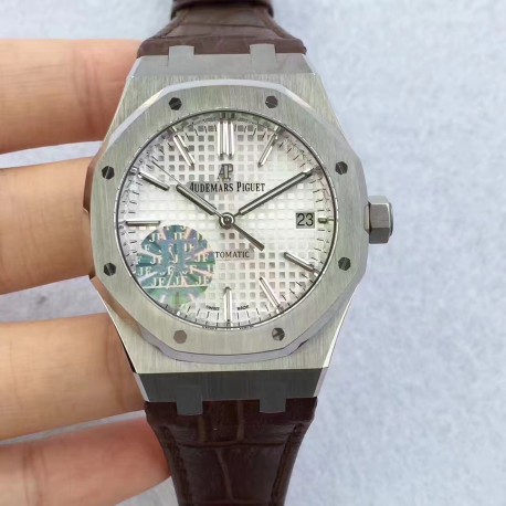 Audemars Piguet Royal Oak 15450 JF Factory  Stainless Steel Silver Dial Swiss 3120