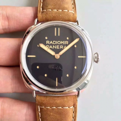 Panerai Radiomir PAM425 O Stainless Steel Case S.L.C Dial SF Factory  1:1 on Brown Asso Leather Strap P.3000 Super Clone