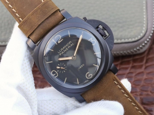 Panerai Luminor 1950 3 Days PAM 375 Composite Black Dial Swiss 3000 Factory V6F 1:1 Best Edition,