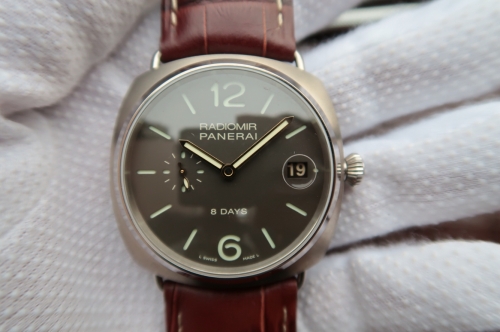 ZF Factory Panerai PAM346. P2002 manual machine, 45 mm, steel case, sapphire crystal, cowhide strap, back, waterproof 100 m