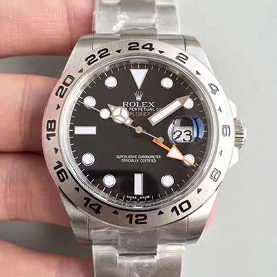 Rolex Explorer II 216570 2018 V7 Stainless Steel Noob Factory  Black Dial Swiss 2836-