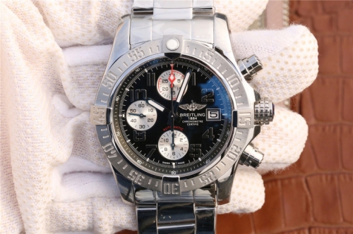 Breitling Avenger II Automatic Chronograph A1338111/BC33SS GF Factory  Stainless Steel Black Dial Swiss 7750