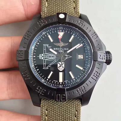 Breitling Avenger II Seawolf Boelcke M173316Y/BE72 GF Factory  PVD Black Dial Swiss 2824-2