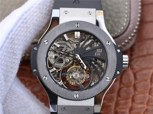 Hublot Big Bang Skeleton Tourbillon Stainless Steel & Ceramic Skeleton Dial Swiss Tourbillon