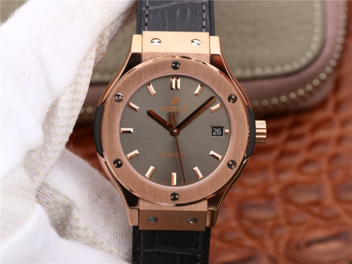 Hublot Classic Fusion Grey King Gold 511.OX.7081.LR JJ Factory  Rose Gold Grey Dial Swiss HUB1112