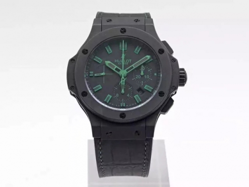 Hublot Big Bang All Black Green 301.CI.1190.GR.ABG11 HBB V6 Ceramic Black Dial Swiss HUB4100