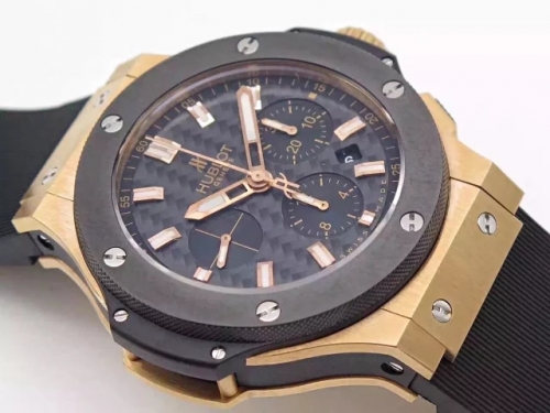 Hublot Big Bang Evolution 301.PB.131.RX HBB V6 Rose Gold Carbon Fiber Dial Swiss HUB4100