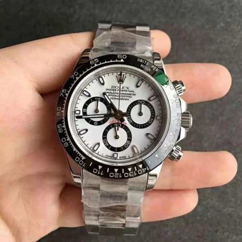 Rolex Daytona Cosmograph 2016 Baselworld 116500 LN JF Factory 1:1 Best Edition White Dial on Stainless Steel Bracelet Swiss .7750