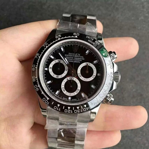 Rolex Daytona Cosmograph 116500LN JF Factory 1:1 Best Edition Stainless Steel Black Dial Swiss Swiss 7750Run 6@SEC