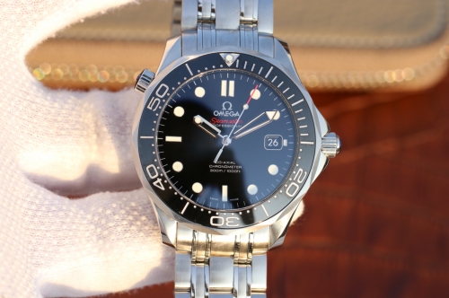 Omega Seamaster Diver 300m 212.30.41.20.01.003 41mm Stainless Steel MKS V3 Factory 1:1 Best Edition Ceramic Bezel Black Dial on Stainless Steel Bracel