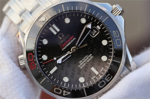 Omega Seamaster Diver 300m 212.30.41.20.01.005 50th Anniversary James Bond "007" Limited Edition JHF 1:1 Best Edition Black Dial Bracelet Cal.2824