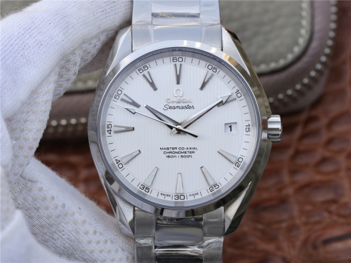 Omega Seamaster Aqua Terra 231.10.42.21.02.003 150M Stainless Steel Case White Textured Dial VSF 1:1 Best Edition Bracelet SWISS 8500