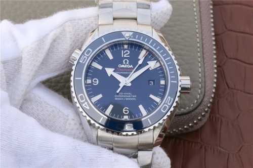 Omega Seamaster Planet Ocean 232.90.46.21.03.001 600m 45.5mm Case OM Factory V3 Best Edition Blue Dial 8507 (Black Balance Wheel)