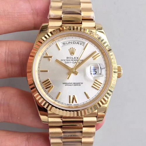 Rolex Day-Date 40 228238 N00B Factory Yellow Gold Rhodium Dial Swiss 3255
