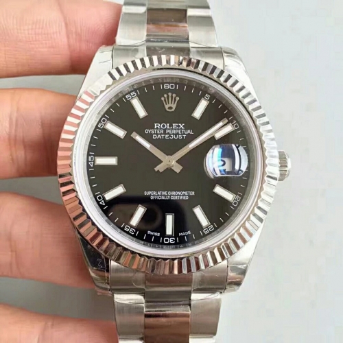 Rolex Datejust II 126334 41MM NOOB  Noob Factory Stainless Steel black Dial Swiss 3235 Factory Stainless Steel black Dial Swiss 3235