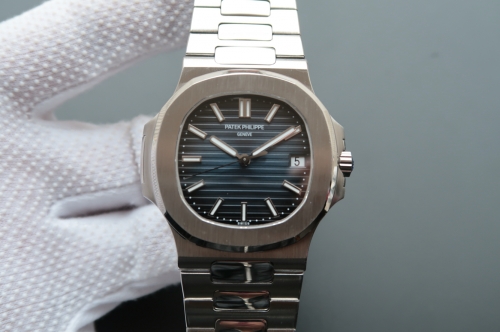 Patek Philippe Nautilus Jumbo 5711/1A-010 Stainless Steel Case MKS 1:1 Best Edition V5 Blue Dial on Stainless Steel Bracelet Swiss 324