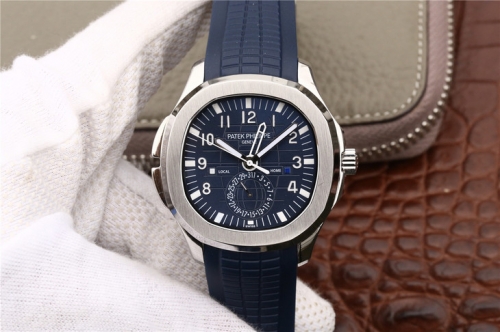 Patek Philippe Aquanaut Travel Time 5164A-001 MP Stainless Steel Blue Dial Swiss 324SC FUS