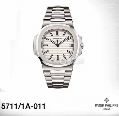 Patek Philippe Nautilus Jumbo 5711/1A-011 Stainless Steel Case MKS 1:1 Best Edition V5 White Dial on Stainless Steel Bracelet SWISS 324