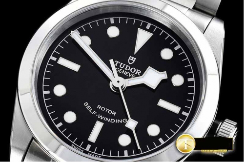 TUDOR KR Factory Tudor Heritage Black Bay 36mm Bracelet Model Heritage Black Bay 36 SS/SS Black KRF Asia 2824