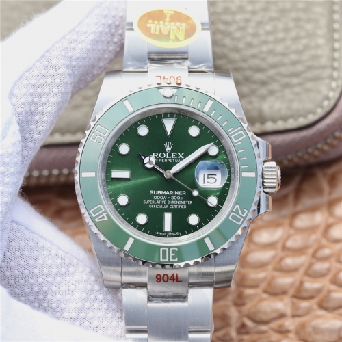 ROLEX  Submariner 116610LV 904L SS/SS Green NAIL Asia 3135