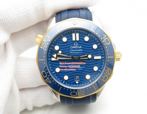 OMEGA  VS Factory 1 : 1 Basel 2019 Seamaster Diver Blue 300m Co-Axial 300m 2019 RG/SS/RU Blue VSF Asia 8800