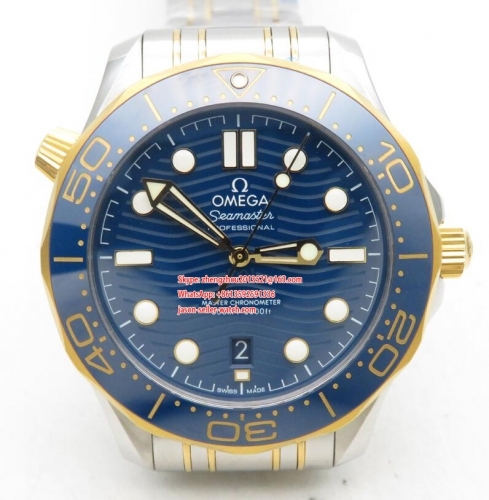 OMEGA VS Factory 1 : 1 Basel 2019 Seamaster Diver Blue 300m Co-Axial 300m 2019 RG/SS Blue VSF Asia 8800