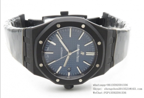 AP Audemars Piguet ZF Factory AP Ref.15400 Royal Oak 41mm DLC Black Coated Royal Oak 41mm 15400 DLC/DLC Blue ZF A3120 ETA