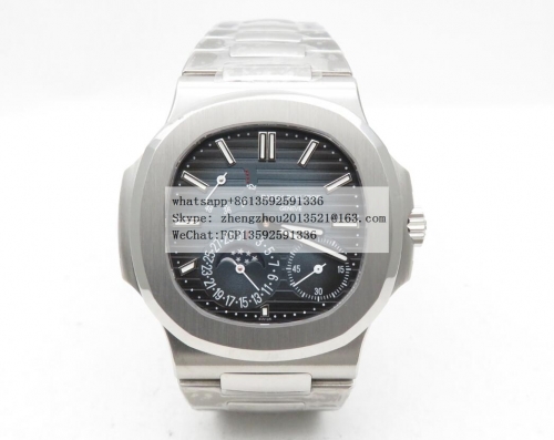 PPF Factory Patek Nautilus Moon Phase Date Ref.5712 Nautilus Moon Phase 5712 904L SS/SS Blue PPF Mod 240