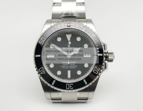 ROLEX CLEAN Factory Rolex Ref.124060LN No Date Submariner  Sub 126610LN 904 41mm SS/SS Blk CLEAN VR3230 ETA